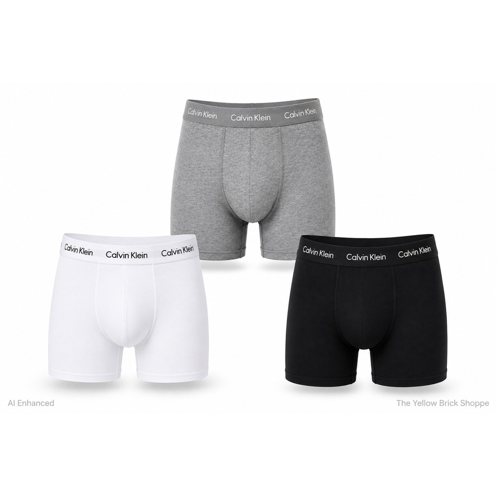 Calvin Klein Men's Boxer‎ Briefs Lot of 3 Black Gray White Size Large NWOT
